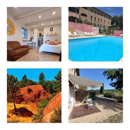 superbe logement au cœur Luberon proche du Colorado provencal dans une résidence au calme avec piscine, magnifique vu sur le Luberon depuis la terrasse Viens Extérieur photo