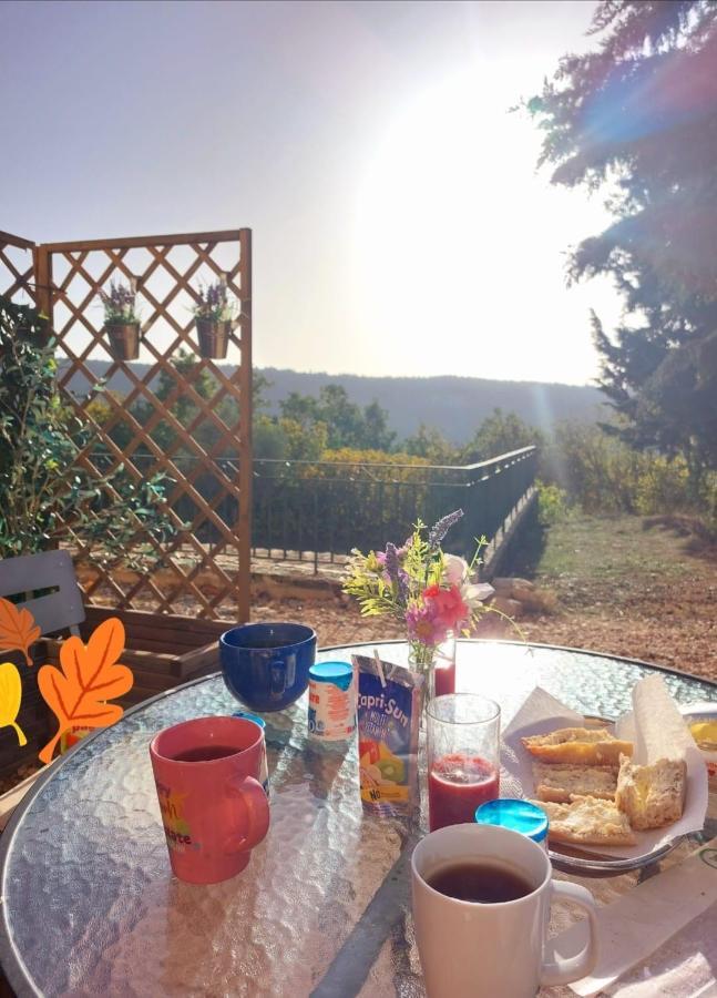 superbe logement au cœur Luberon proche du Colorado provencal dans une résidence au calme avec piscine, magnifique vu sur le Luberon depuis la terrasse Viens Extérieur photo